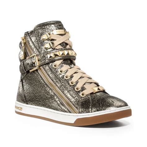 women michael kors shoes sneakers|Michael Kors high heel sneakers.